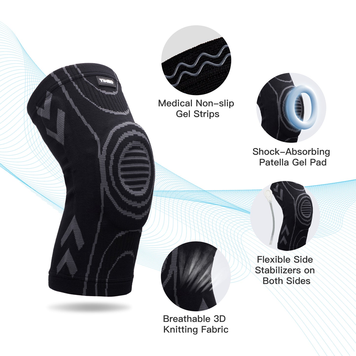 knee brace with patella pad